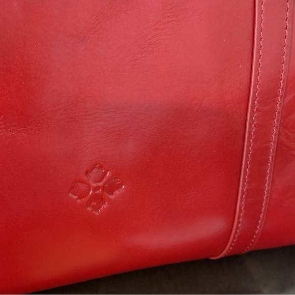 PATRICIA NASH Discovery Leather Bonzano Tote Ruby Red Large Bag AUTHENTIC NWT - Picture 8 of 14